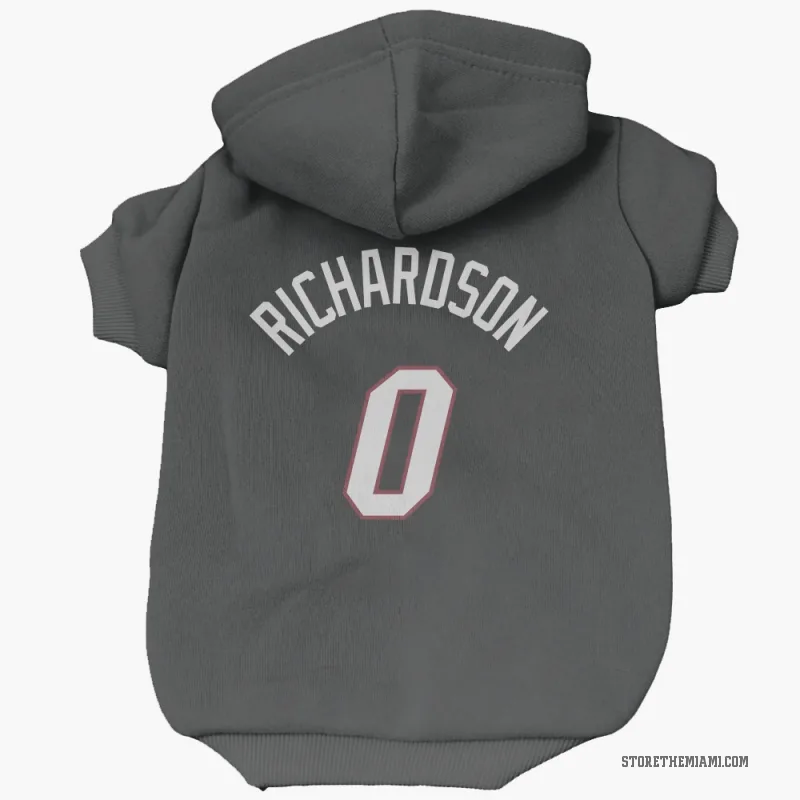 Josh Richardson  Black Miami Heat  Cat & Dog Pet Hoodie