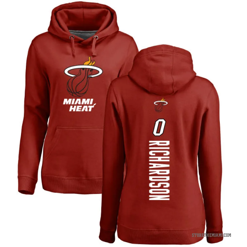 Josh Richardson Women's Miami Heat Branded Cardinal Backer Pullover Hoodie