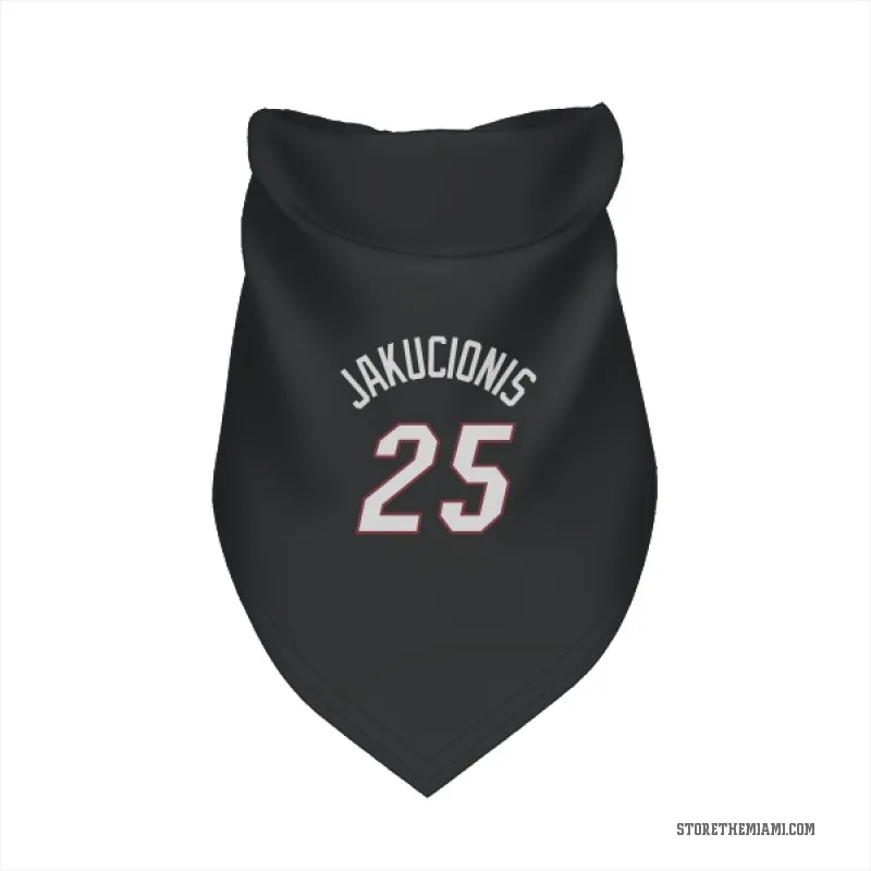 Kasparas Jakucionis  Black Miami Heat  Cat & Dog Pet Bandana