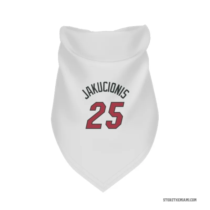 Kasparas Jakucionis  White Miami Heat  Cat & Dog Pet Bandana