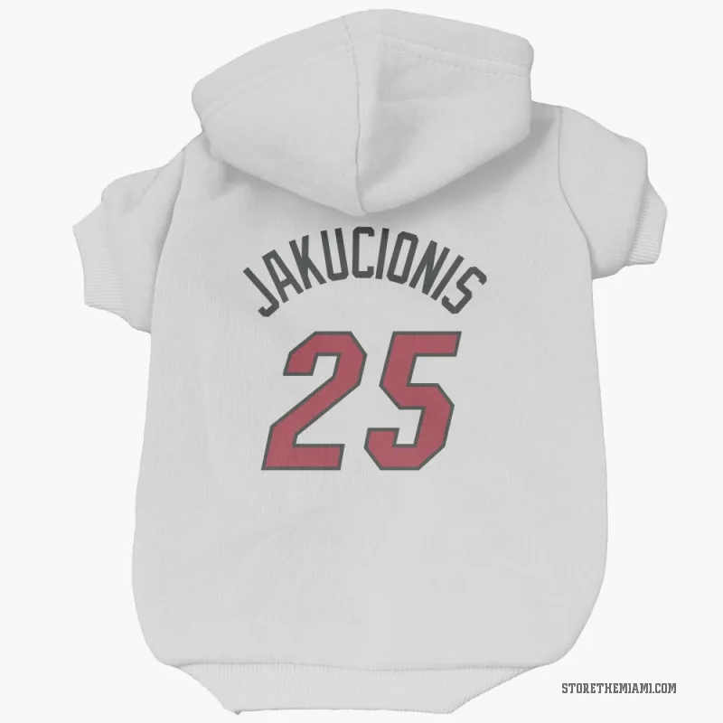 Kasparas Jakucionis  White Miami Heat  Cat & Dog Pet Hoodie