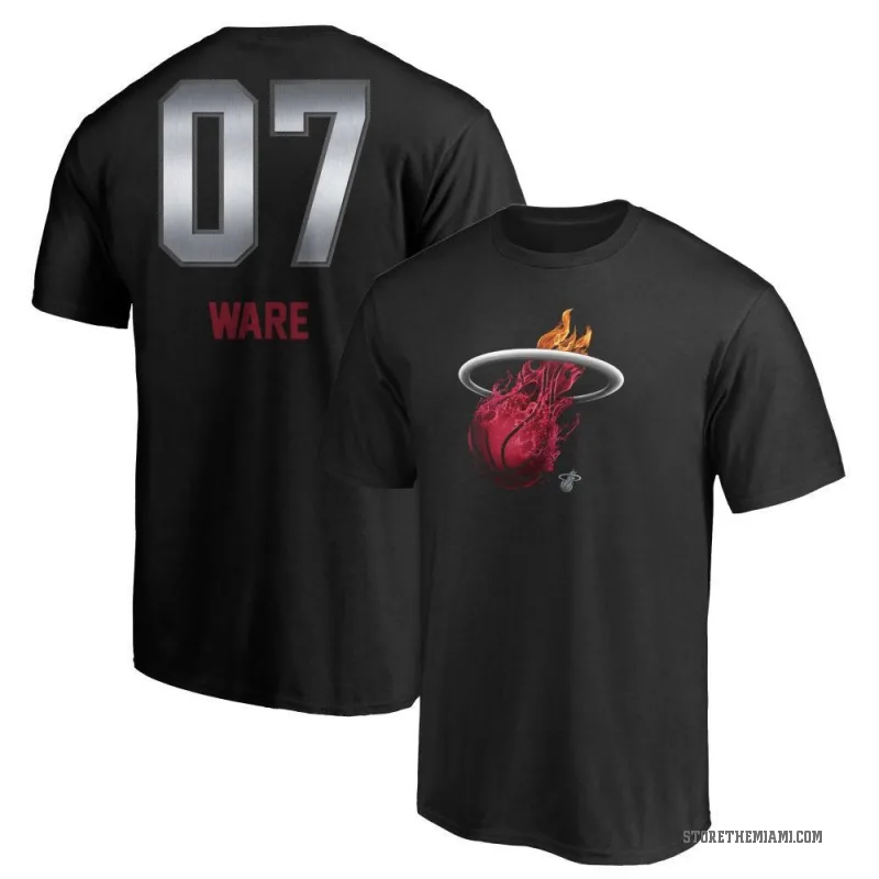 Kel'el Ware Youth Black Miami Heat Midnight Mascot T-Shirt