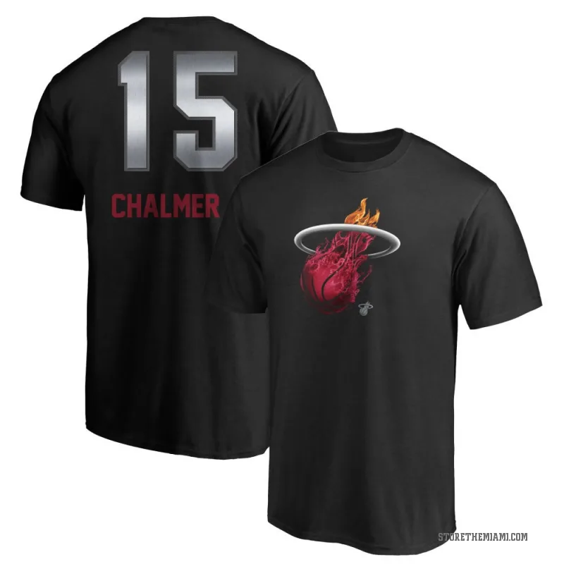 Mario Chalmer Youth Black Miami Heat Midnight Mascot T-Shirt
