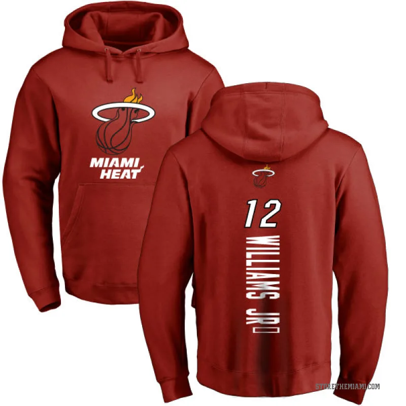 Matt Williams Jr. Men's Miami Heat Branded Cardinal Backer Pullover Hoodie