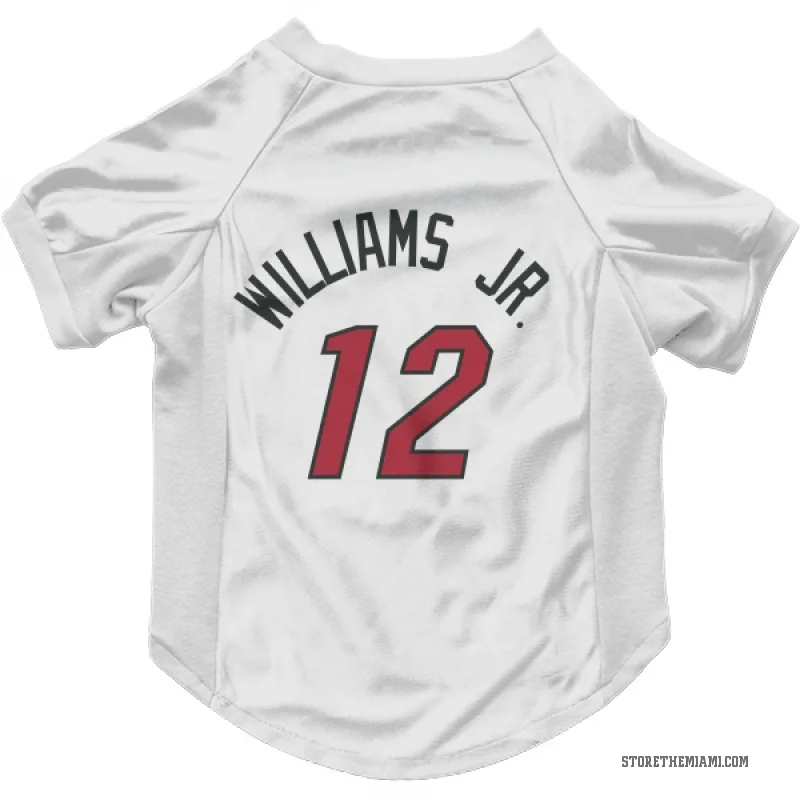 Matt Williams Jr.  White Miami Heat  Cat & Dog Pet Jersey