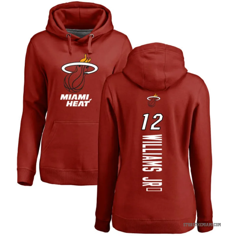 Matt Williams Jr. Women's Miami Heat Branded Cardinal Backer Pullover Hoodie