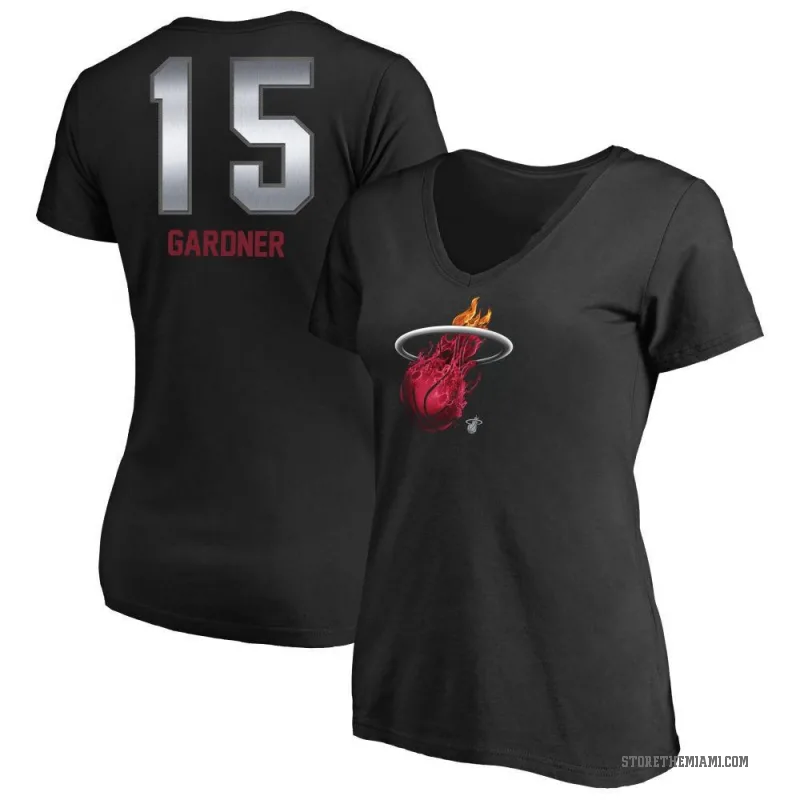Myron Gardner Women's Black Miami Heat Midnight Mascot T-Shirt