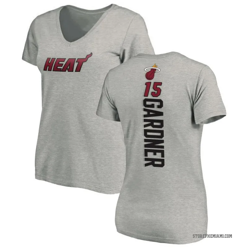 Myron Gardner Women's Miami Heat Ash Backer T-Shirt