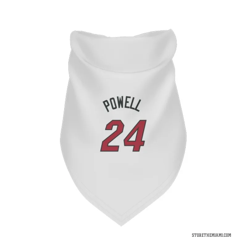Norman Powell  White Miami Heat  Cat & Dog Pet Bandana