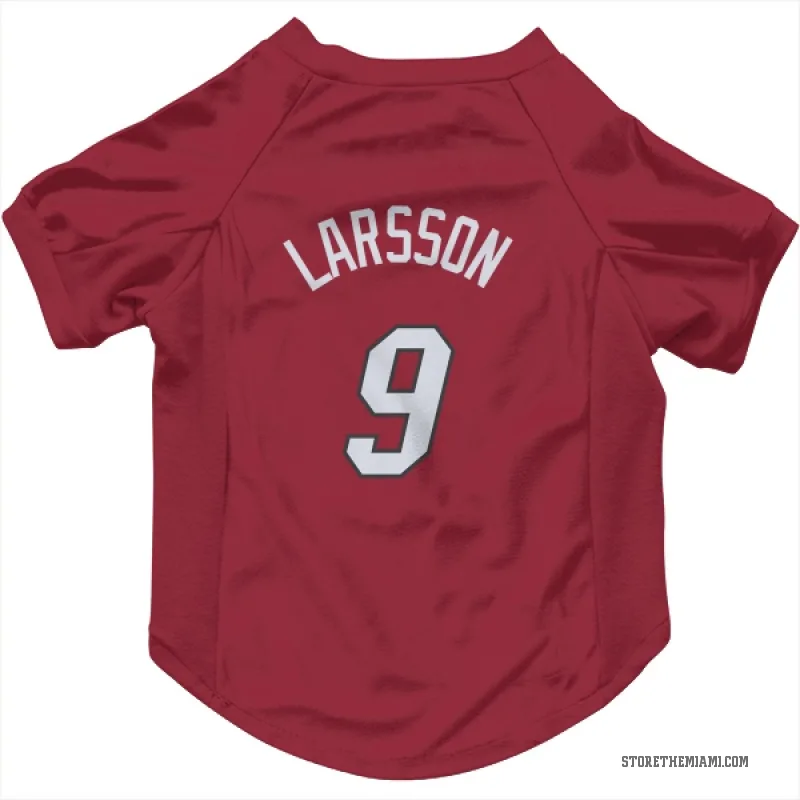 Pelle Larsson  Red Miami Heat  Cat & Dog Pet Jersey