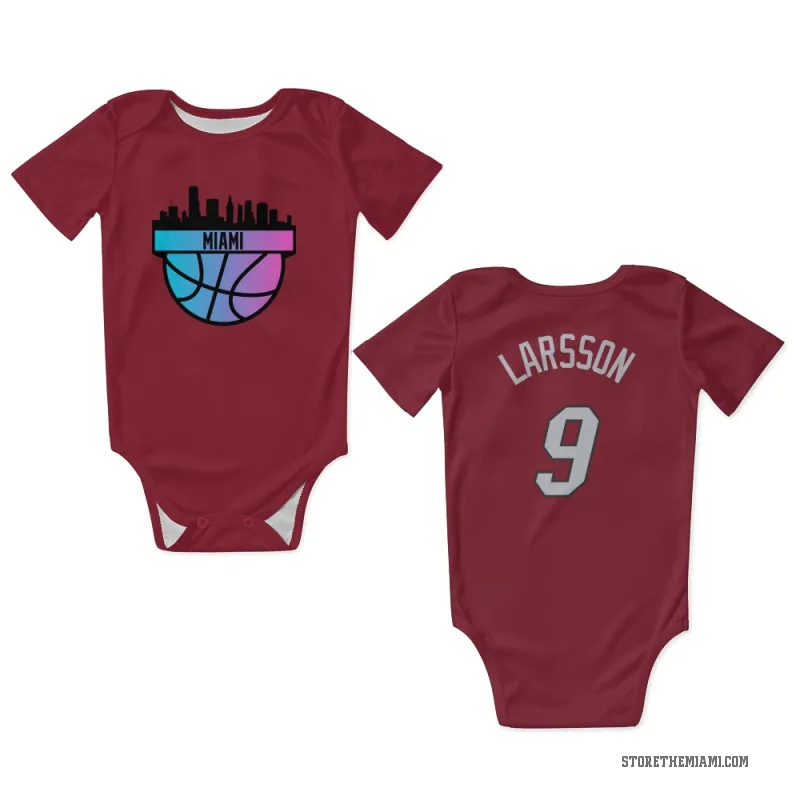 Pelle Larsson  Red Miami Heat  Newborn & Infant Bodysuit