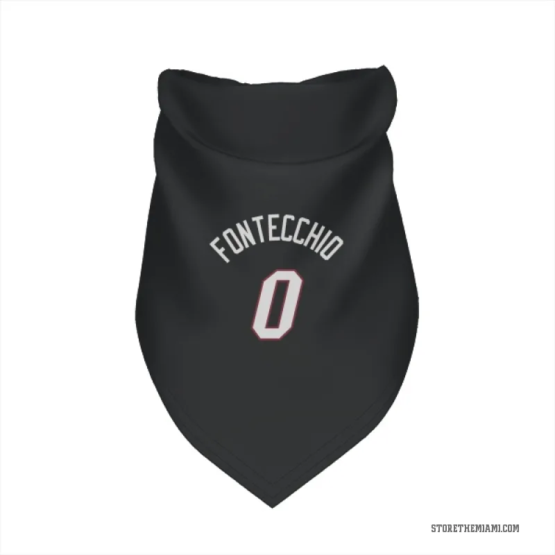 Simone Fontecchio  Black Miami Heat  Cat & Dog Pet Bandana