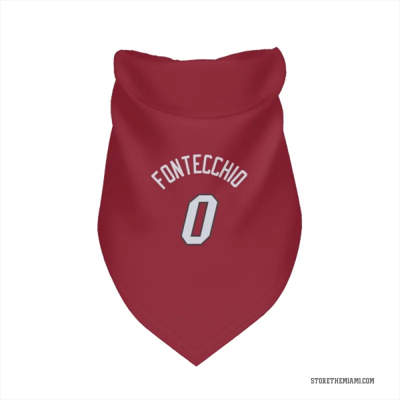 Simone Fontecchio  Red Miami Heat  Cat & Dog Pet Bandana