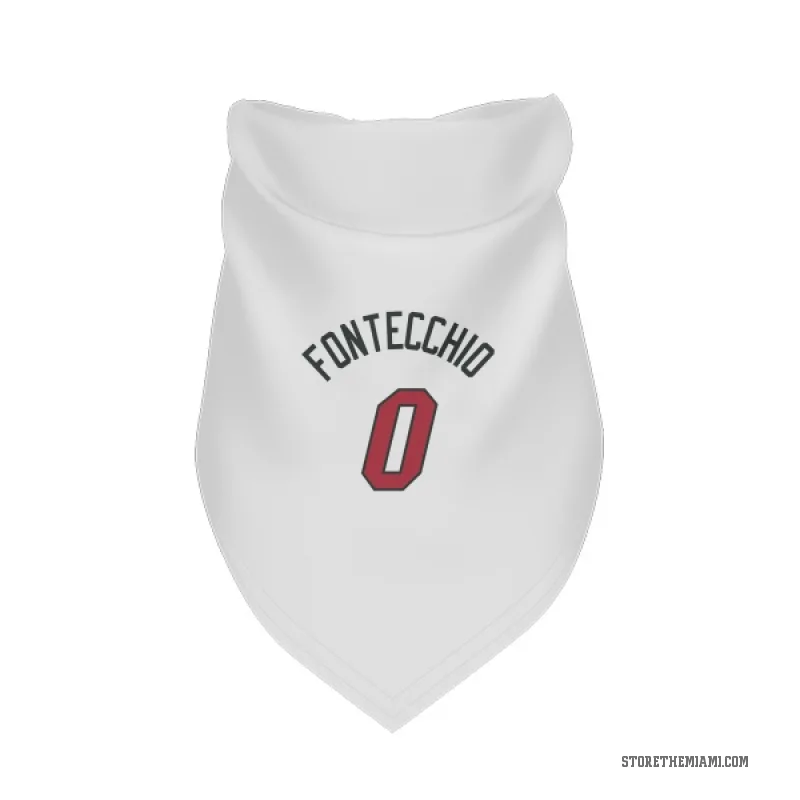 Simone Fontecchio  White Miami Heat  Cat & Dog Pet Bandana