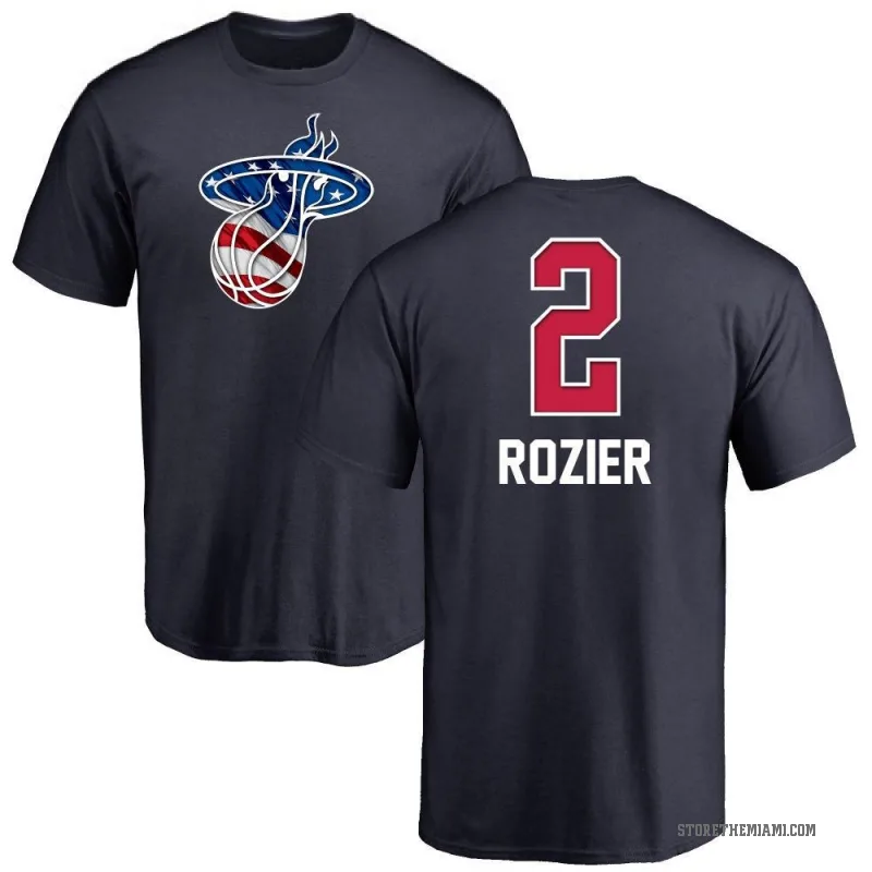 Terry Rozier Men's Navy Miami Heat Name and Number Banner Wave T-Shirt