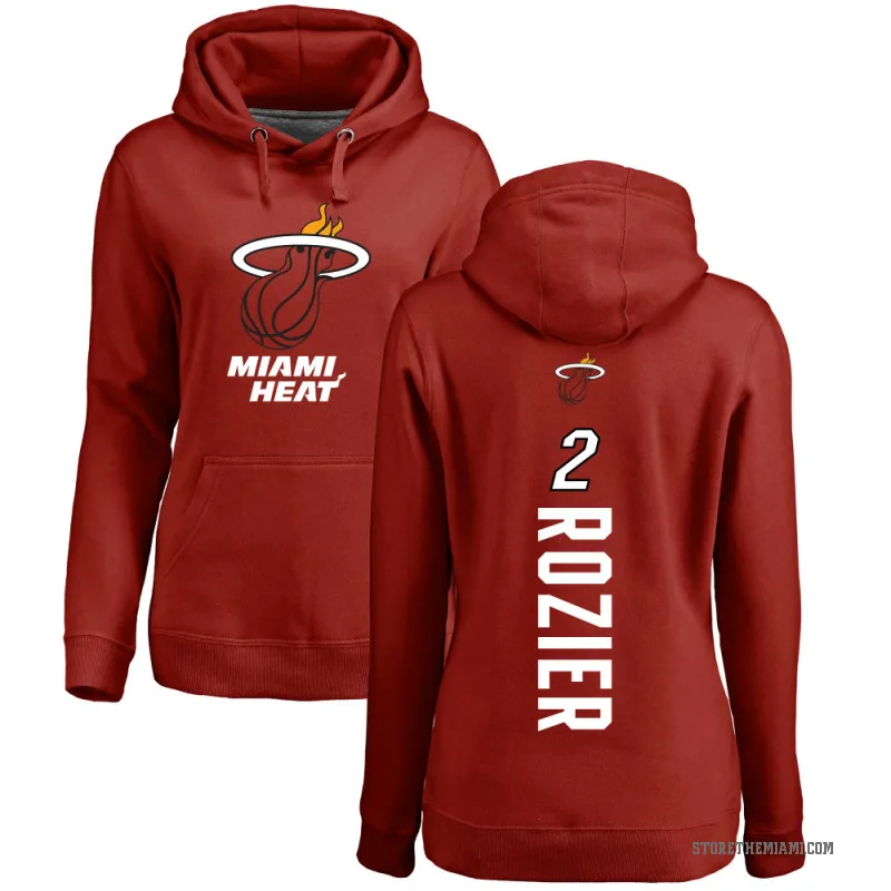 Terry Rozier Women's Miami Heat Branded Cardinal Backer Pullover Hoodie