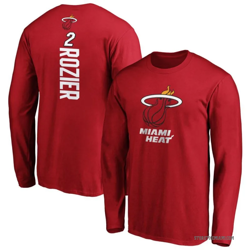 Terry Rozier Youth Miami Heat Cardinal Backer Long Sleeve T-Shirt