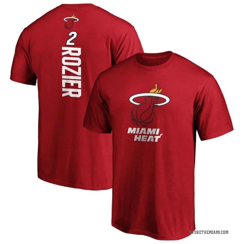 Terry Rozier Youth Miami Heat Cardinal Backer T-Shirt