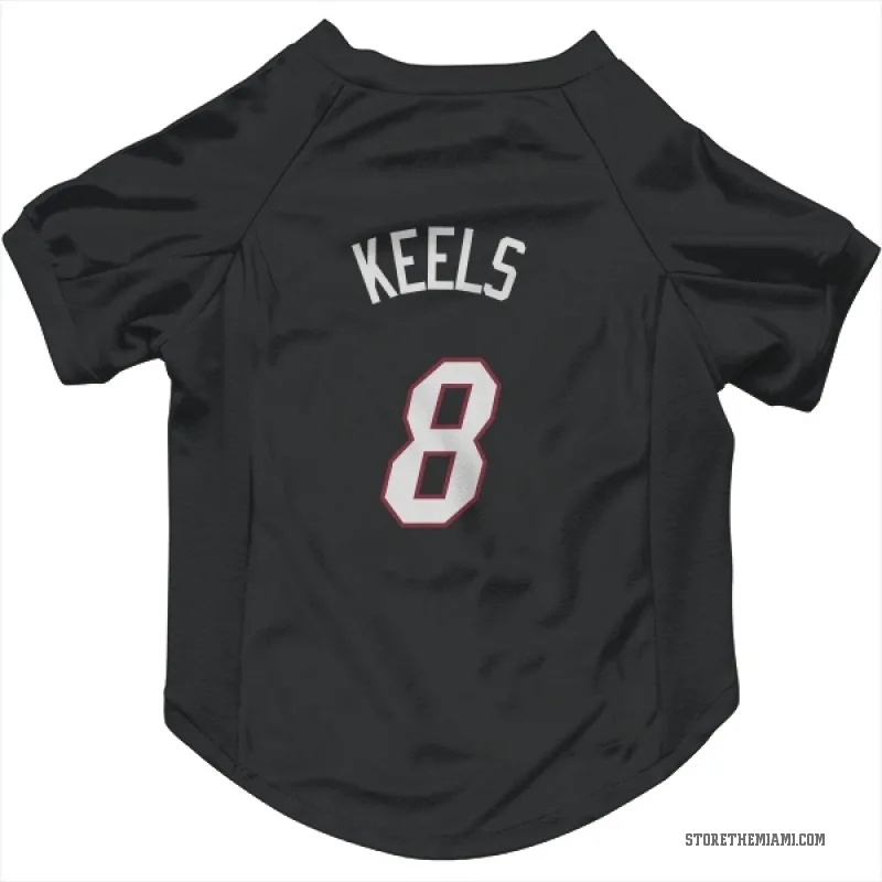 Trevor Keels  Black Miami Heat  Cat & Dog Pet Jersey