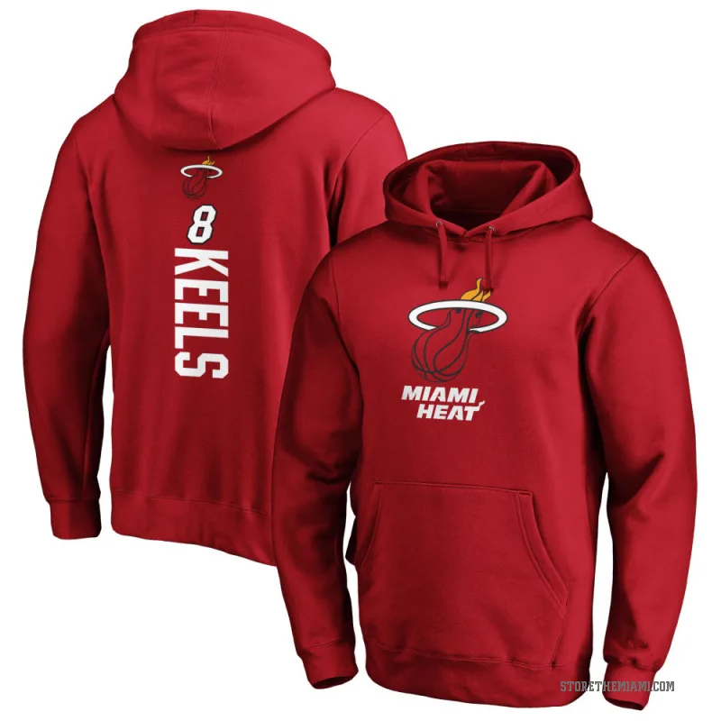Trevor Keels Men's Miami Heat Branded Cardinal Backer Pullover Hoodie