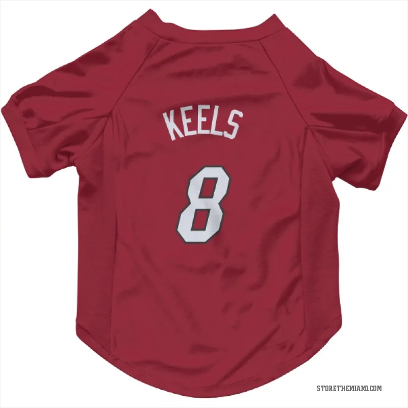 Trevor Keels  Red Miami Heat  Cat & Dog Pet Jersey