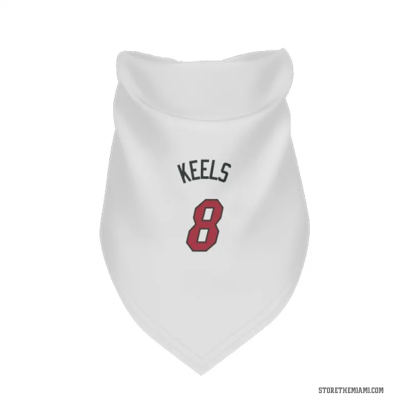 Trevor Keels  White Miami Heat  Cat & Dog Pet Bandana