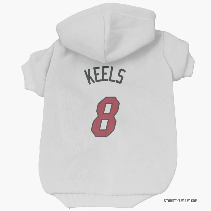 Trevor Keels  White Miami Heat  Cat & Dog Pet Hoodie