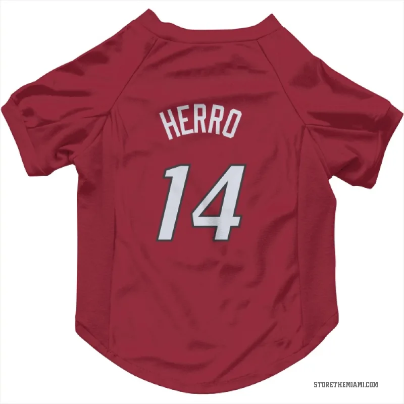 Tyler Herro  Red Miami Heat  Cat & Dog Pet Jersey