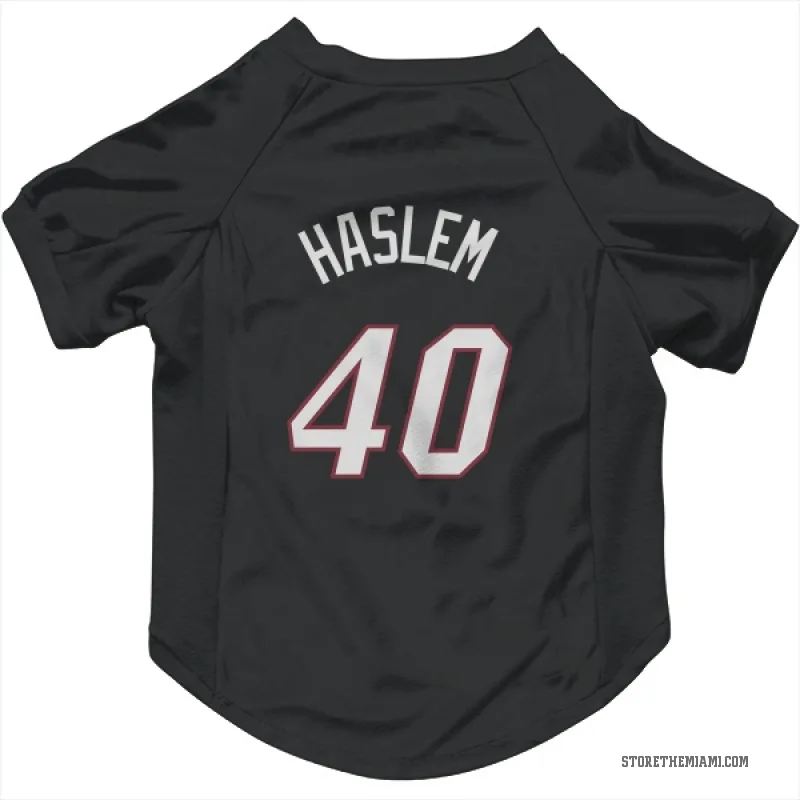 Udonis Haslem  Black Miami Heat  Cat & Dog Pet Jersey
