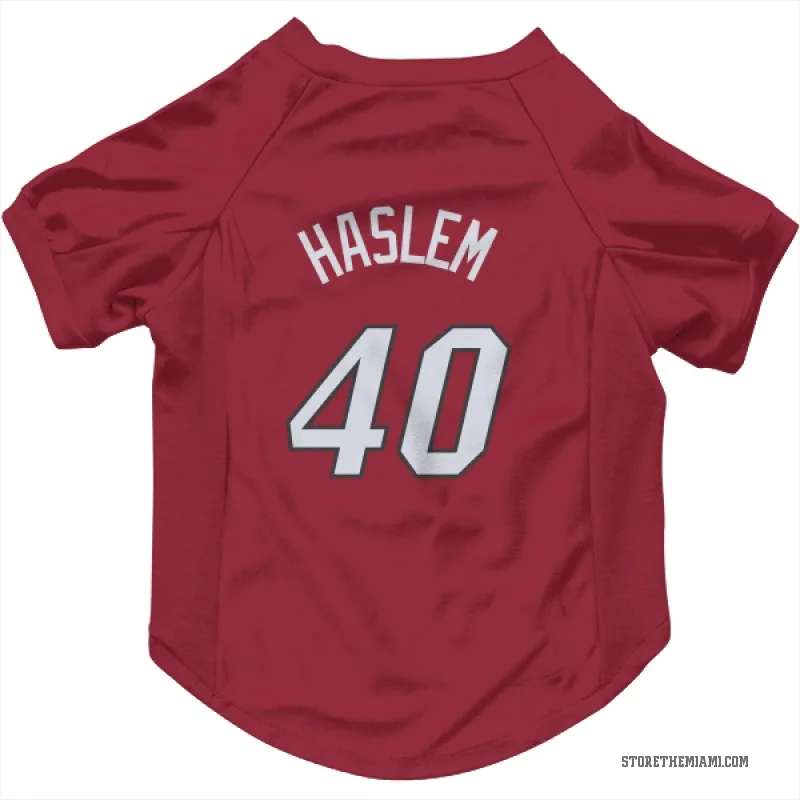 Udonis Haslem  Red Miami Heat  Cat & Dog Pet Jersey
