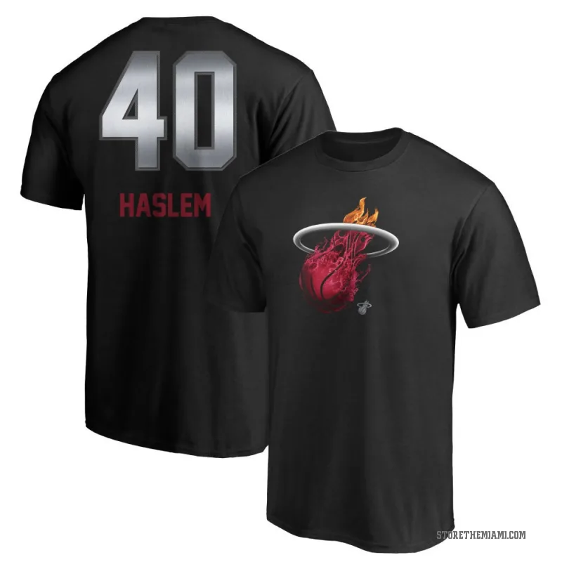 Udonis Haslem Youth Black Miami Heat Midnight Mascot T-Shirt