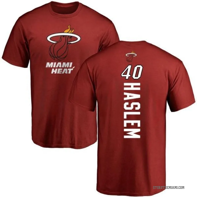 Udonis Haslem Youth Miami Heat Cardinal Backer T-Shirt