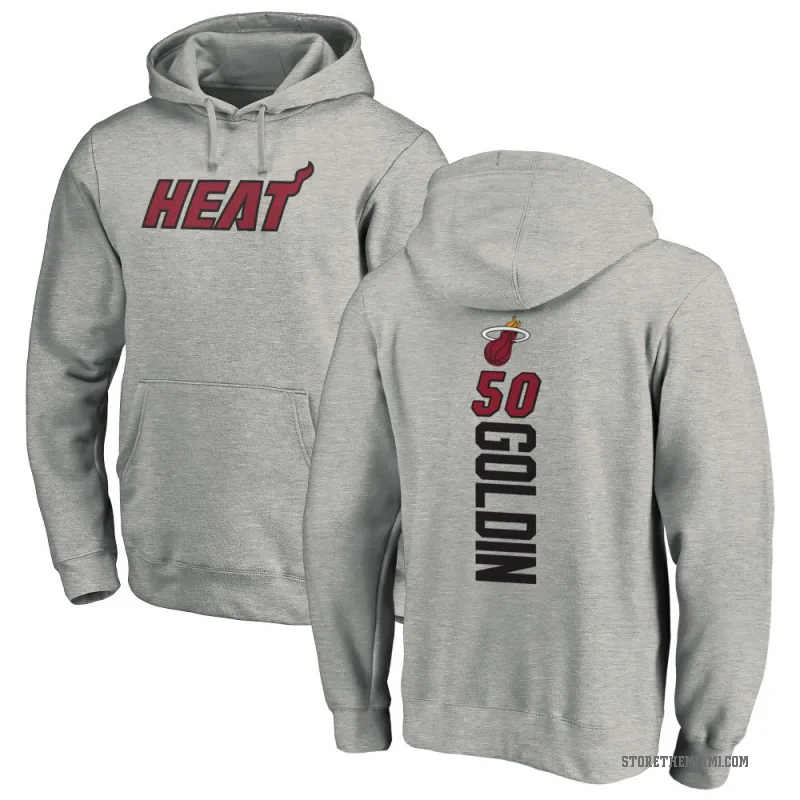 Vladislav Goldin Youth Gold Miami Heat Branded Ash Backer Pullover Hoodie